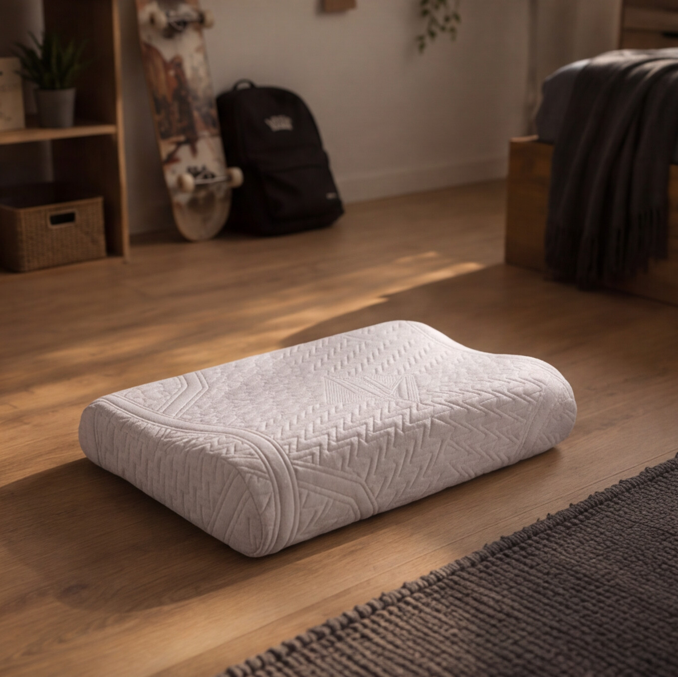 Latex Pillow with Neck Support for Ages 8-15