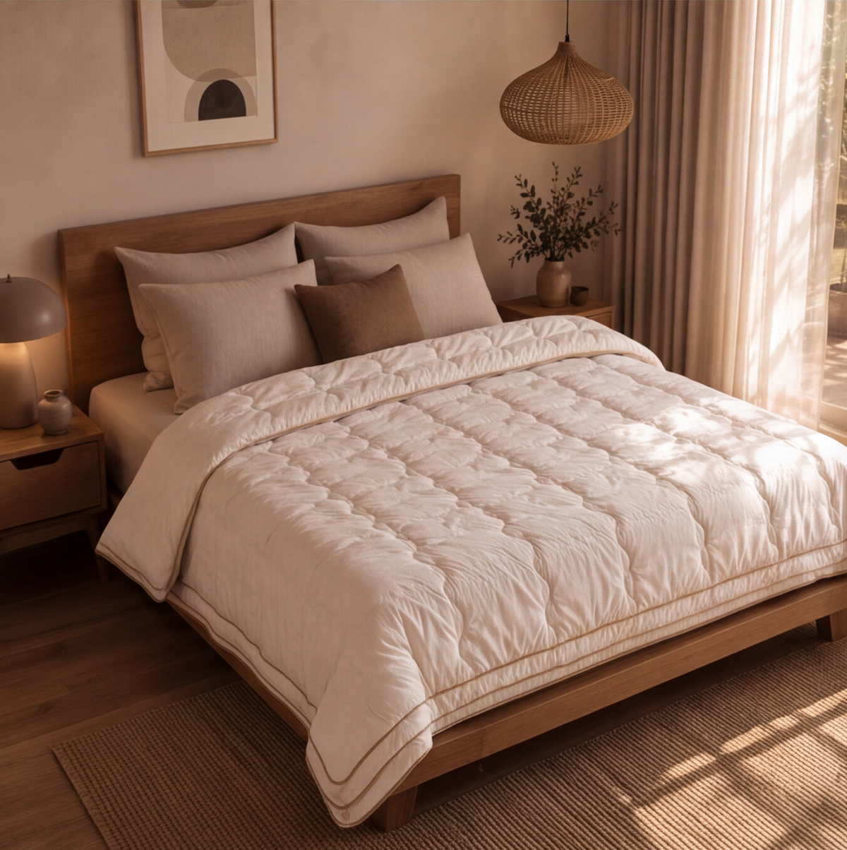 Wool Double Bed Quilt